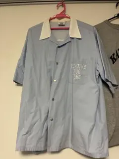 水色 半袖シャツ CREATIVE DRUG STORE