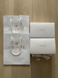 DECORTE ショップ袋とギフトボックスセット