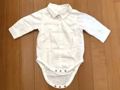 ●next baby ロンパース 3-6ヶ月　8kg 長袖　白シャツ　綿100