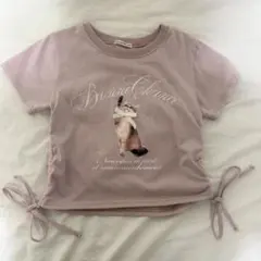 continuer de NICE CLAUP 猫プリント Tシャツ ホビ垢