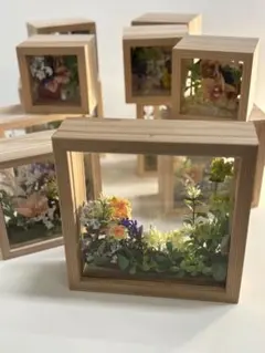 母の日ギフト　インテリアにも　フラワーBOX 木製フレーム