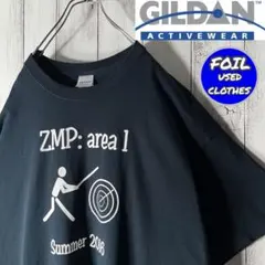 美品 ギルダン GILDAN 両面ロゴ Tシャツ 黒 XL