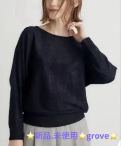 ⭐️新品.未使用⭐️ ウール混ラメドルマンプルオーバー