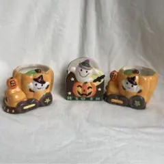 陶器　プリンカップ　デザートカップ　ハロウィンのサムネイル