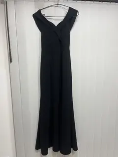 二次会ドレス　黒色　マーメイド