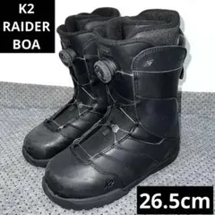 【中古・超美品】K2 スノーボードブーツ RAIDER BOAシステム 黒 中古・超美品】K2 スノーボードブーツ RAIDER BOAシステム 黒