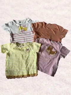 まとめ売り　半袖Tシャツ 女の子 半袖 キッズ　保育園　汚れても良い服