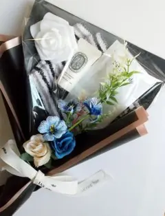 コスメブーケ　男性　diptyque　ディプティック　カスタム　タオルハンカチ