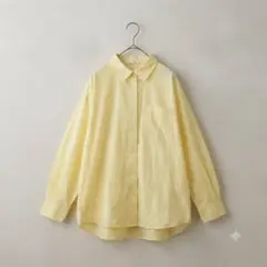 SHOO・LA・RUE シューラルー リネン混長袖シャツ イエロー L