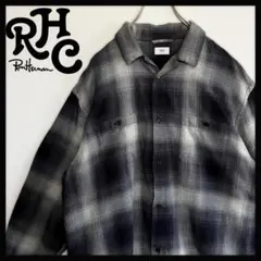 【美品】ロンハーマンRHC×Leggiuno生地/オンブレシャツ/M(L相当)のサムネイル