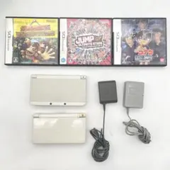 ☆DS Lite ホワイト + Newニンテンドー3DS ホワイト+ ソフト3本