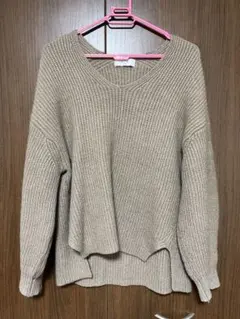 SLOBE IENA ベージュ 長袖ニット
