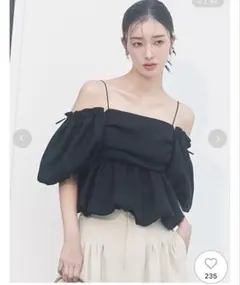 FRAY I.D 3wayオフショルパフスリーブブラウス／ウォッシャブル