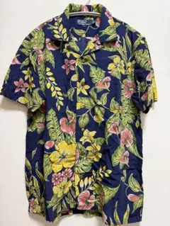 専用！RRL 三ツ星 ラルフローレン コットン アロハシャツ サイズS 90's