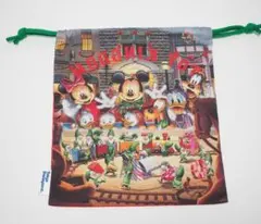 希少　レトロ　1999 東京ディズニーランド ミッキー クリスマス　巾着