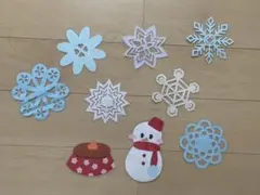 冬　壁面　保育　壁面飾り　ラミネート