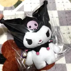 サンリオキャラクターズ がま口ポーチ カラビナ付き クロミ ぬいぐるみポーチ