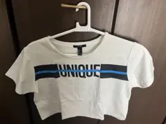 ウエスト見えTシャツ FOREVER 21 UNIQUE クロップドTシャツのサムネイル