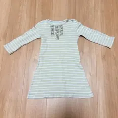 PETIT BATEAU プチバトー ボーダー ワンピース 86cm