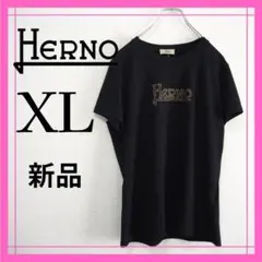 新品未使用【最高級】HERNO 上質コットンロゴTシャツ