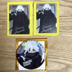 ヒロアカ【死柄木弔】ベースヤードオーロラ缶バッジ・メタルカード2枚