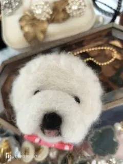 ビションフリーゼ　羊毛フェルト　キーホルダー　プレゼント　うちの子　ストラップ