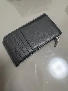 SAINT LAURENT ブラックレザー マネークリップ