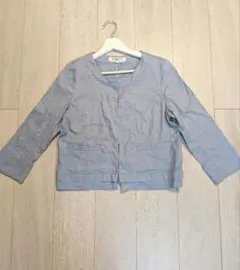 NATURAL BEAUTY BASIC サマージャケット ノーカラー L