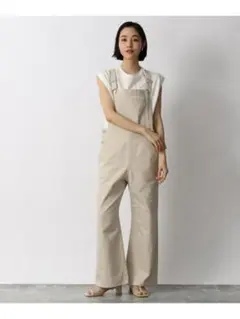 ◉新品タグ付◉LOWRYS FARM ツイルオーバーオールローリーズファーム