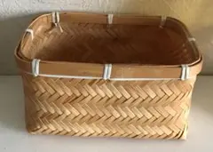竹製長方形バスケット　カゴ