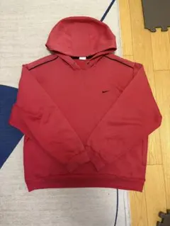あ*り様 NIKE00sスウェットパーカー赤レッドソロスウッシュプルオーバーソリ