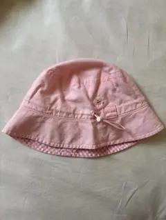 ミキハウス うさぎ　ピンク バケットハット サイズ50