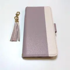 スマホケース AQUOS Sense8 手帳型 スモークパープル カード収納