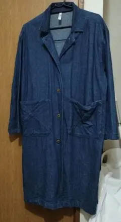 デニムブルー ロングジャケット