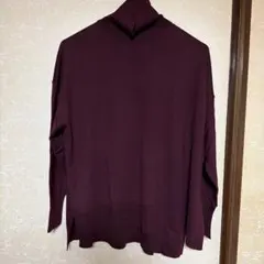 FLAVIVA バーガンディ 長袖ニット