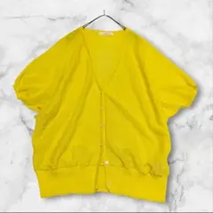 【ショコラフィネローブ】ドルマンスリーブカーディガン　シアー　ボレロ　半袖　春夏