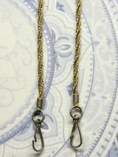 金色ツイスト編みショルダーバッグチェーン