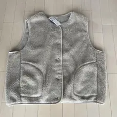 UNIQLO ベージュ フリースニットベスト 3XL