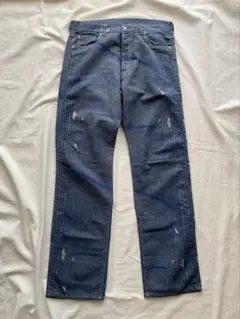 【ほぼ未使用】日本製 ANALOG LIGHTING ダメージ デニム パンツ