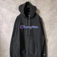 チャンピオン　リバースウィーブ スウェット　パーカー　黒