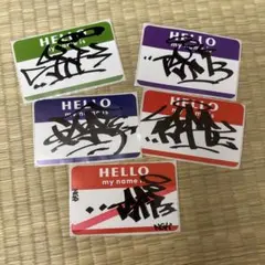 graffiti tagging sticker 5pcs