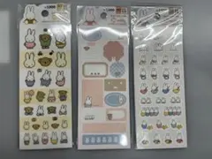 【日本未発売韓国限定】 ミッフィー シール セット 3枚 ステッカー miffy