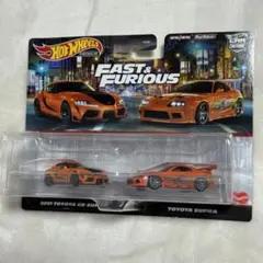 ホットウィールプレミアム ワイルドスピード トヨタ　スープラ 2台