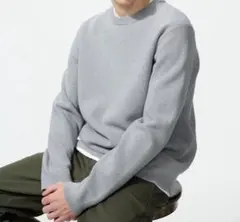 ウォッシャブルミラノリブクルーネックセーター