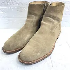 ビューティーアンドユース ショートブーツ サイドジップ スエード 26cm