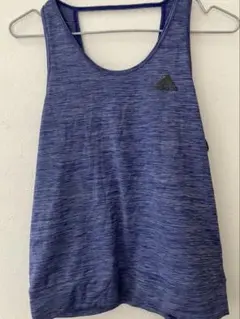 adidas CLIMLITE タンクトップ ランニングジムヨガピラティスM 青