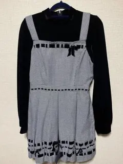 Secret Honey ワンピース 黒チェック