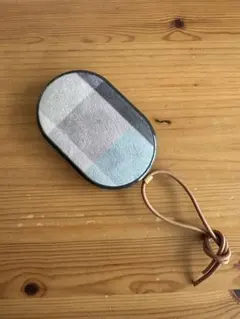 充電式カイロ 青・グレー・白 チェック柄