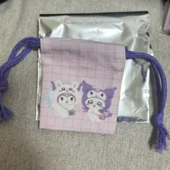 ちいかわ　サンリオ　コラボ　購入特典　巾着　クロミ　モモンガ