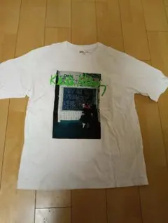 ホワイト グラフィックプリント Tシャツ
